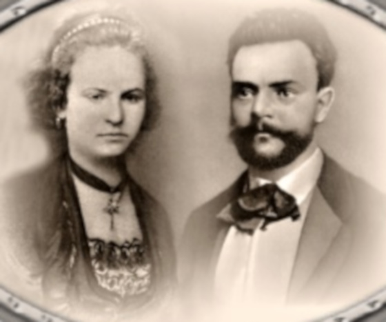 Антонин Дворжак с женой