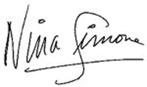 подпись Нины Симон