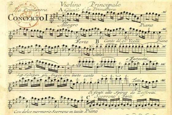 ноты «Времен года» Вивальди