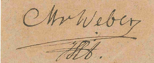 Вебер подпись